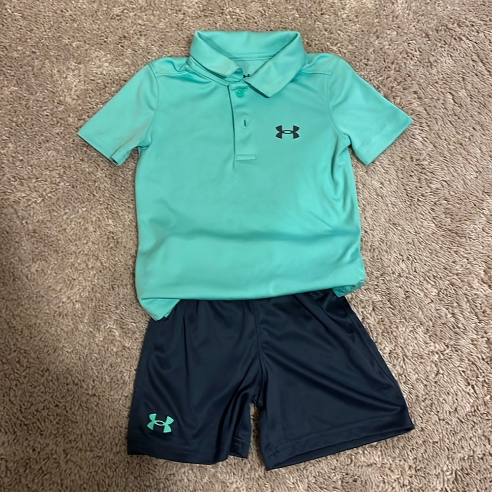 Toddler Boy Under Armour short outfit